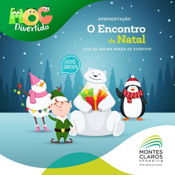 Desfile de Natal e Moc Divertido são atrações imperdíveis para este final de semana no Montes Claros Shopping