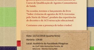 ESP-MG conclui formação de Agentes Comunitários de Saúde no Norte de Minas