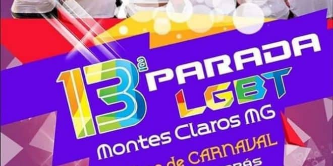 13ª Parada LGBT de Montes claros acontece neste sábado