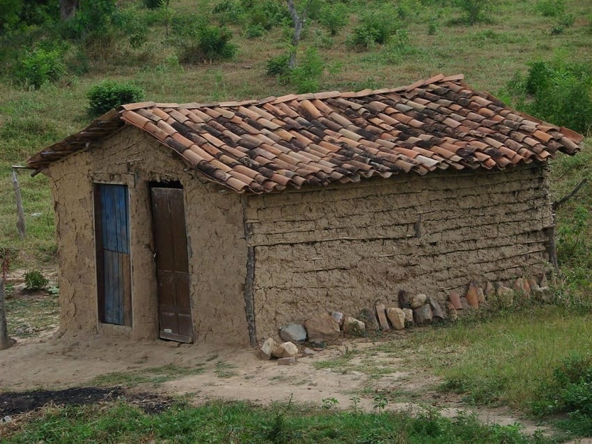 Por não terem acabamento, as casas de pau a pique são esconderijos ideais para o barbeiro