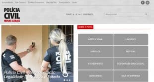 Polícia Civil de Minas Gerais disponibiliza novo site para a população