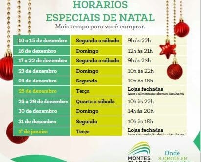 Uma semana mágica para preparar a chegada do Natal no Montes Claros Shopping