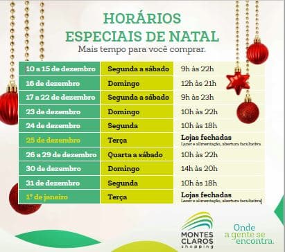 Uma semana mágica para preparar a chegada do Natal no Montes Claros Shopping
