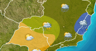 Choveu 20mm em Montes Claros, desde sábado. Anunciados mais 17mm no dia de hoje