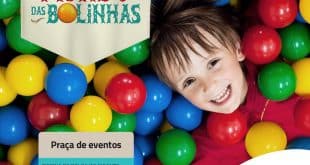 Piscina de bolinhas gigante é opção de diversão no Montes Claros Shopping