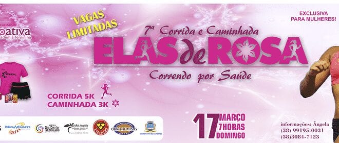 Montes Claros - Abertas as inscrições para a sétima corrida e caminhada Elas de Rosa