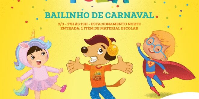 Montes Claros - Tem Bailinho de Carnaval no Moc Folia, o Carnaval do Montes Claros Shopping