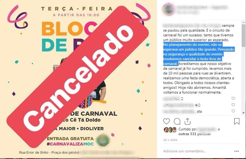 Montes Claros - Bloco carnavalesco de Montes Claros cancela circuito marcado para esta terça (5)