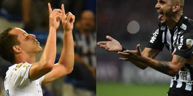 Rodriguinho e Fábio Santos fizeram os gols das vitórias de Cruzeiro e Atlético nessa quarta-feira