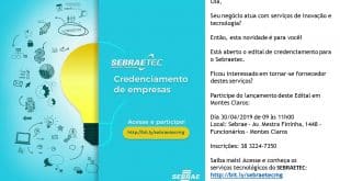 Montes Claros - Encontro em Moc para interessados no edital do Sebraetec
