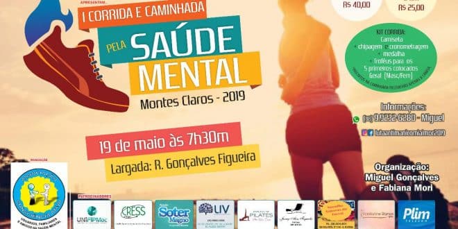 Montes Claros - Inscrições para a I Corrida pela Saúde Mental se encerram nesta segunda-feira