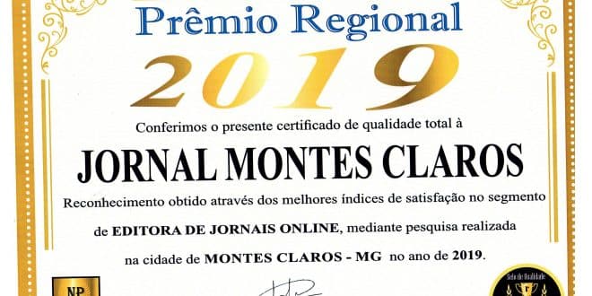 Jornal Montes Claros recebe Certificado de qualidade