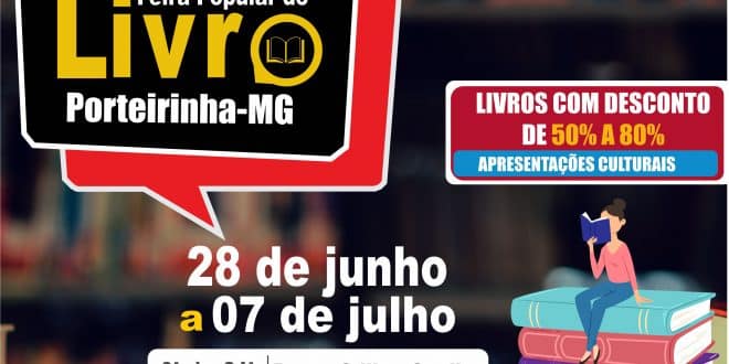 Norte de Minas - Porteirinha receberá feira popular com 10 mil livros com desconto