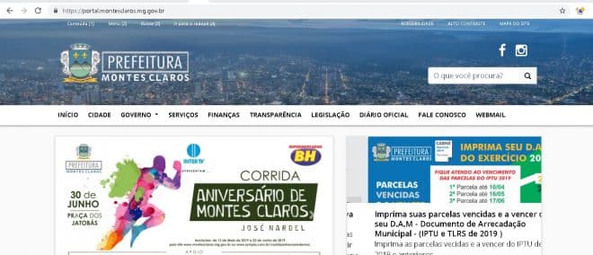 Montes Claros - Site da Prefeitura de Montes Claros é hackeado e fica fora do ar, dados dos contribuintes podem ser tido roubados