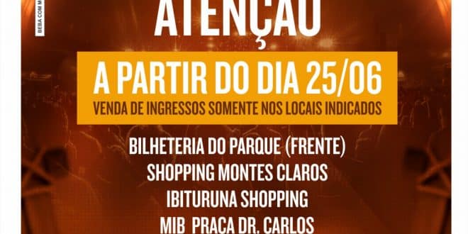 Montes Claros - Ingressos para Expomontes à venda nas bilheterias do parque, a partir de hoje, dia 25