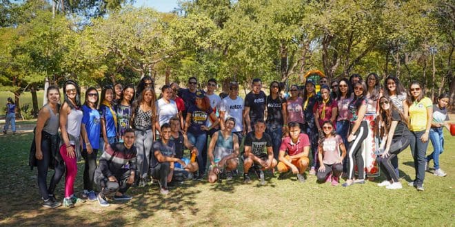 Jovens movimentaram o Parque Municipal na manhã deste domingo