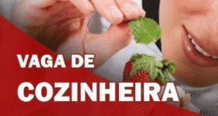 Vaga para cozinheira com experiência para Montes Claros