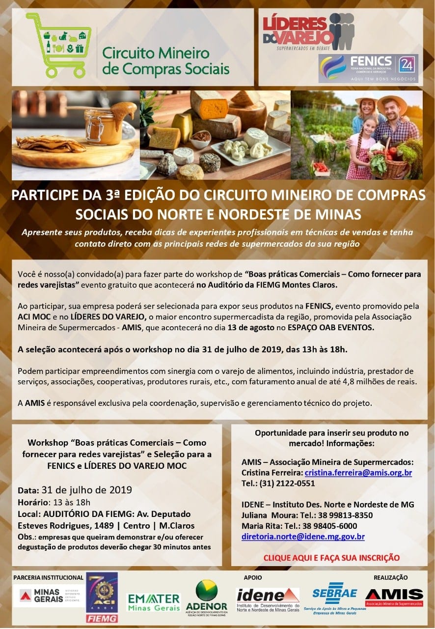 Montes Claros - Workshop capacita e abre seleção para 3º Circuito Mineiro de Compras Sociais