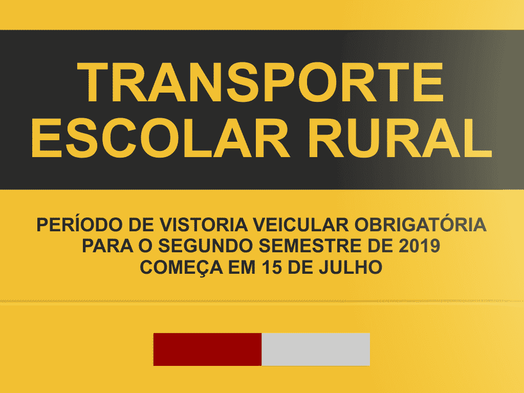 Montes Claros - Vistoria do Transporte Escolar Rural começa no dia 15 de julho