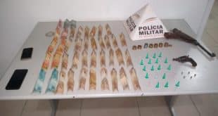 Norte de Minas - Mulher é presa com arma, cocaína e dinheiro em Várzea da Palma