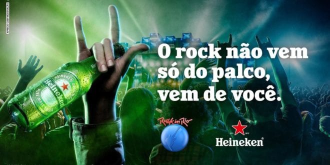 Heineken® apresenta campanha oficial da marca para o Rock in Rio 2019, "O Rock não vem só do palco, vem de você"