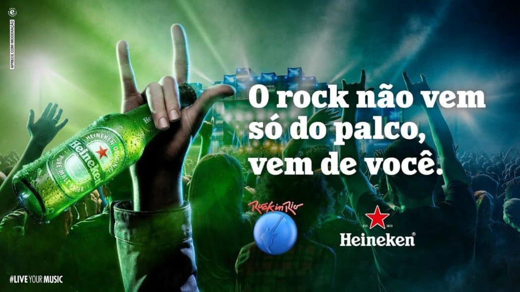 Heineken® apresenta campanha oficial da marca para o Rock in Rio 2019, "O Rock não vem só do palco, vem de você"