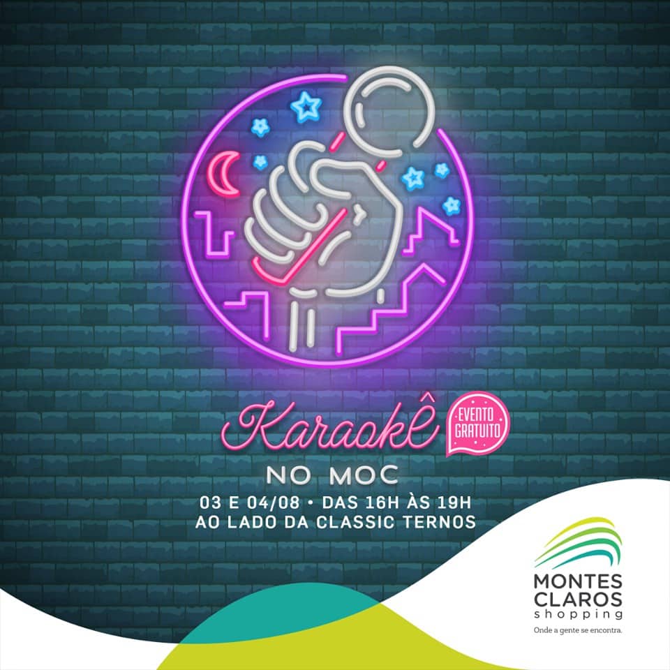 Montes Claros - Fim de Semana no Montes Claros Shopping tem karaokê e Música na Praça