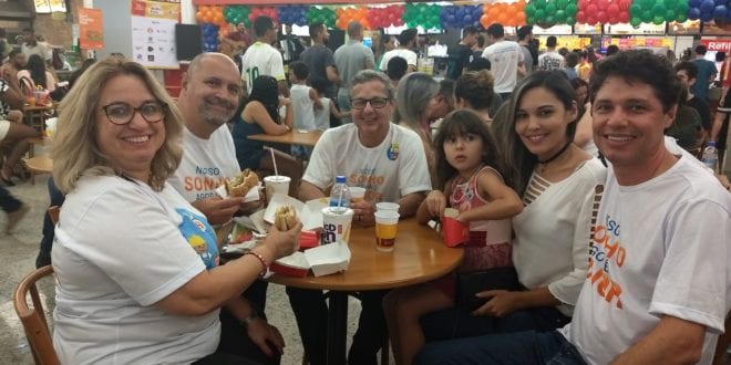 Encontro de amigos durante o McDia Feliz 2018