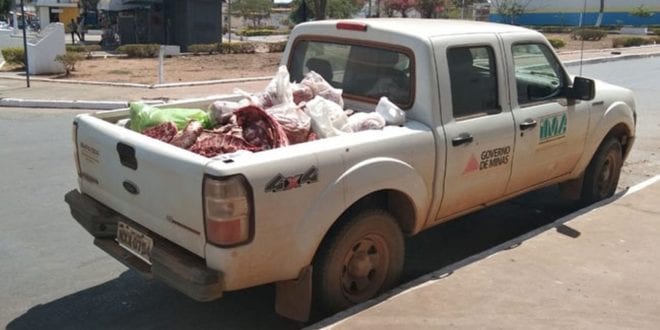 Norte de Minas - Procon apreende 660 quilos de carne de origem clandestina no Norte de Minas