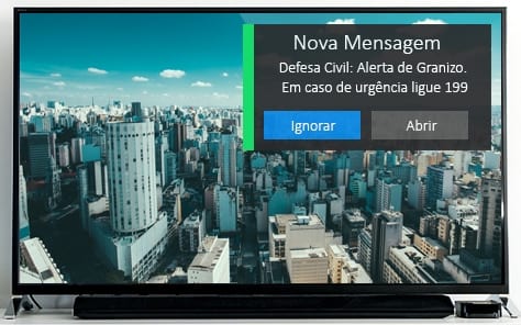 Montes Claros - Defesa Civil enviará alerta aos assinantes de TV por assinatura