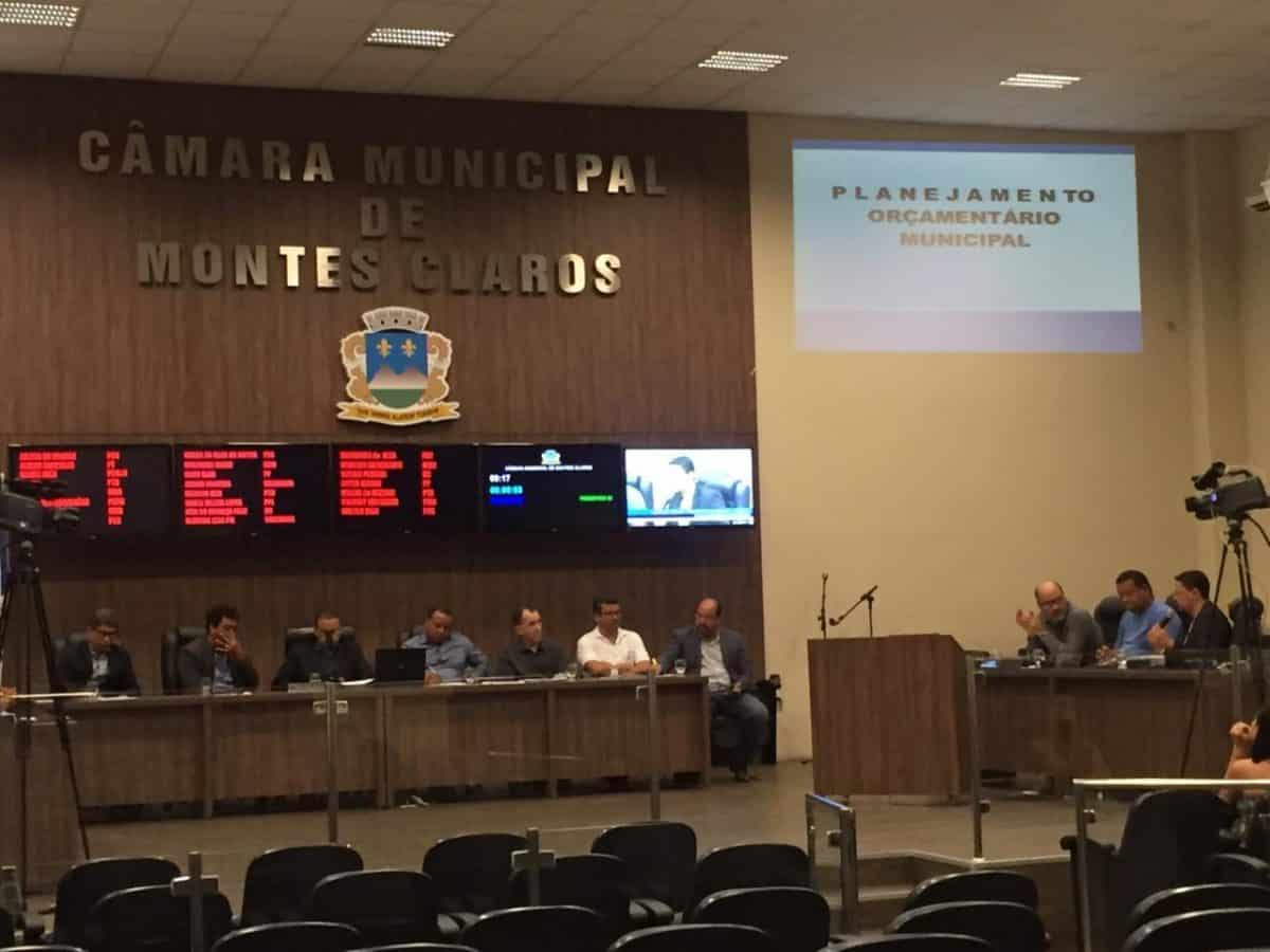 Montes Claros - Orçamento municipal para 2020 é tema de audiência na Câmara