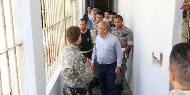 Norte de Minas - Secretário de Justiça e Segurança Pública visita unidades prisionais do Norte de Minas