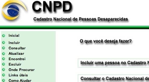Cadastro nacional prevê agilidade nas buscas por pessoas desaparecidas