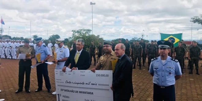 Montes Claros - Programa forças no esporte "PROFESP" do 55º BI da cidade de Montes Claros recebe prêmio do Ministério da Defesa