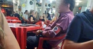 MG - Homem vai a bar no interior de Minas com suástica no braço e imagem repercute nas redes sociais