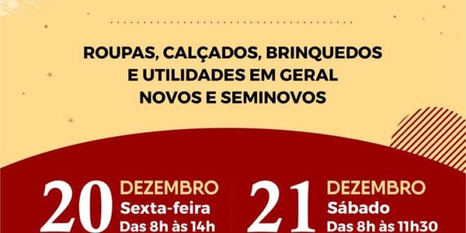 Montes Claros - Fundação Sara se prepara para mais uma edição do Bazar Especial de Natal