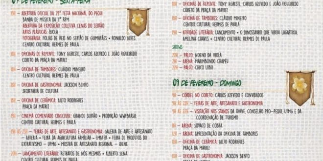 Norte de Minas - Está chegando o maior evento artístico-gastronômico do Norte de Minas, a FESTA NACIONAL DO PEQUI