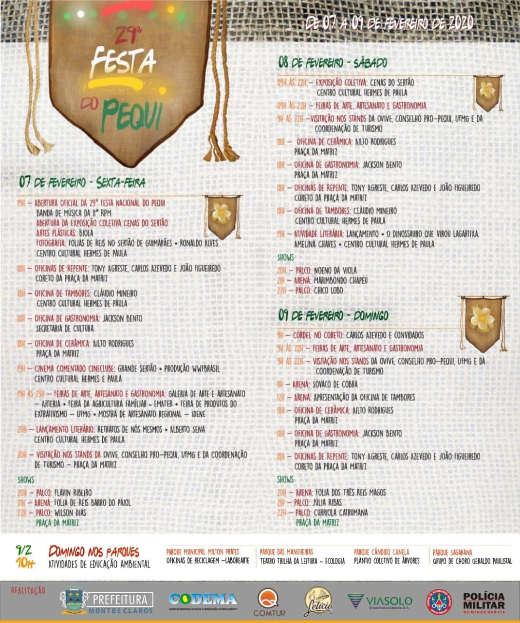 Norte de Minas - Está chegando o maior evento artístico-gastronômico do Norte de Minas, a FESTA NACIONAL DO PEQUI