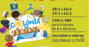 Montes Claros - Colônia de Férias do Montes Claros Shopping é garantia de diversão e alegria