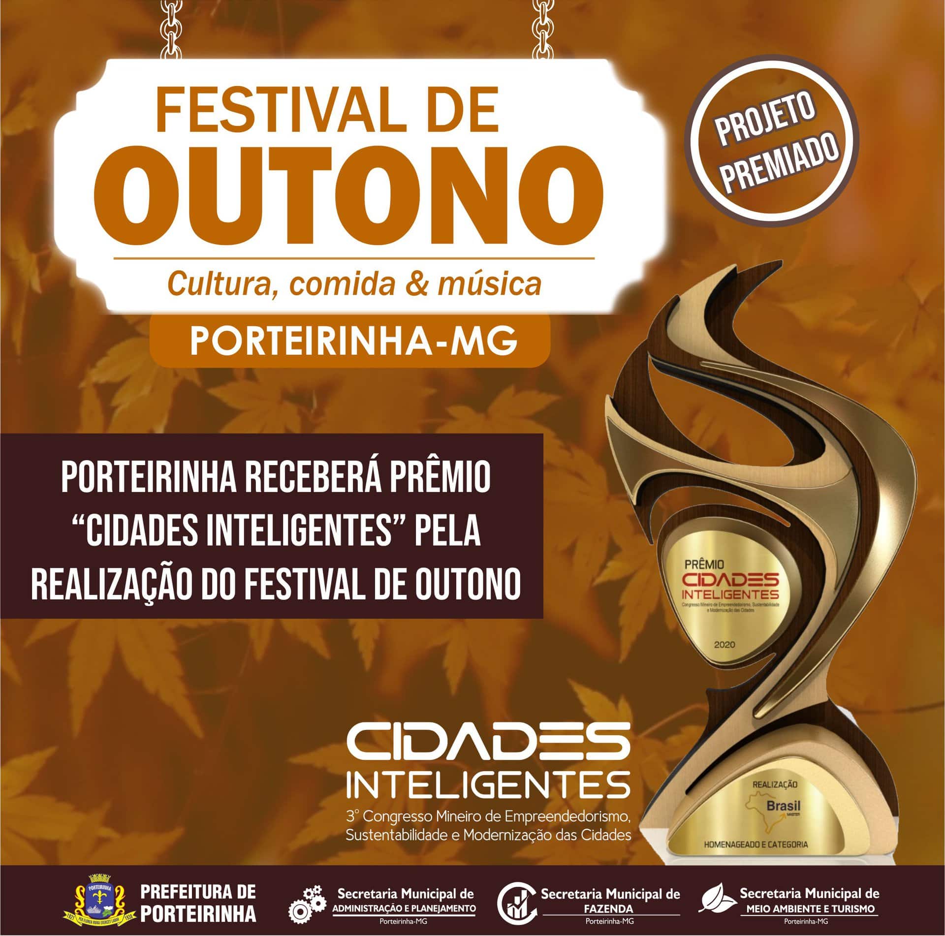 Norte de Minas - Porteirinha receberá prêmio “Cidades Inteligentes” pela realização do Festival de Outono