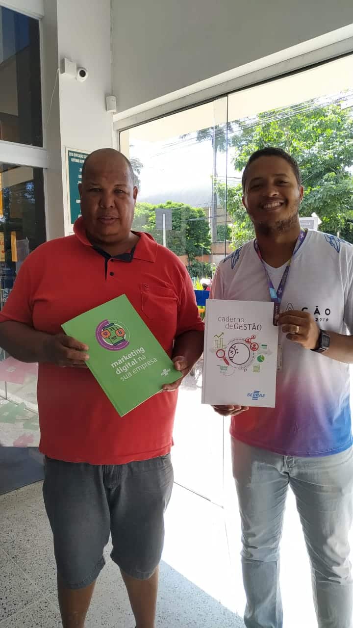 Marcelo recebe o atendimento do Sebrae na sua Empresa