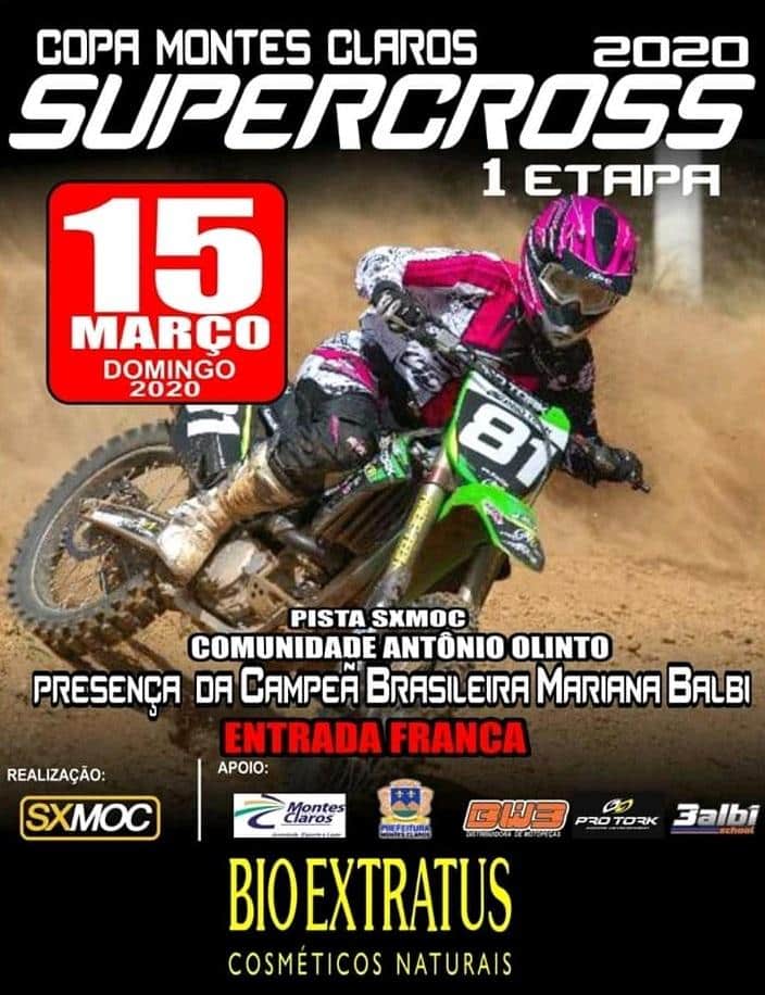 Copa Montes Claros de Supercross - Primeira etapa será disputada neste domingo