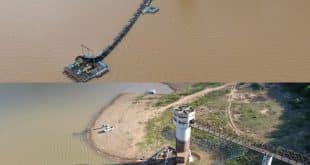 Fotos com o comparativo entre janeiro de 2020 e dezembro de 2019 — Foto: Daniel Versiani / Arquivo Pessoal