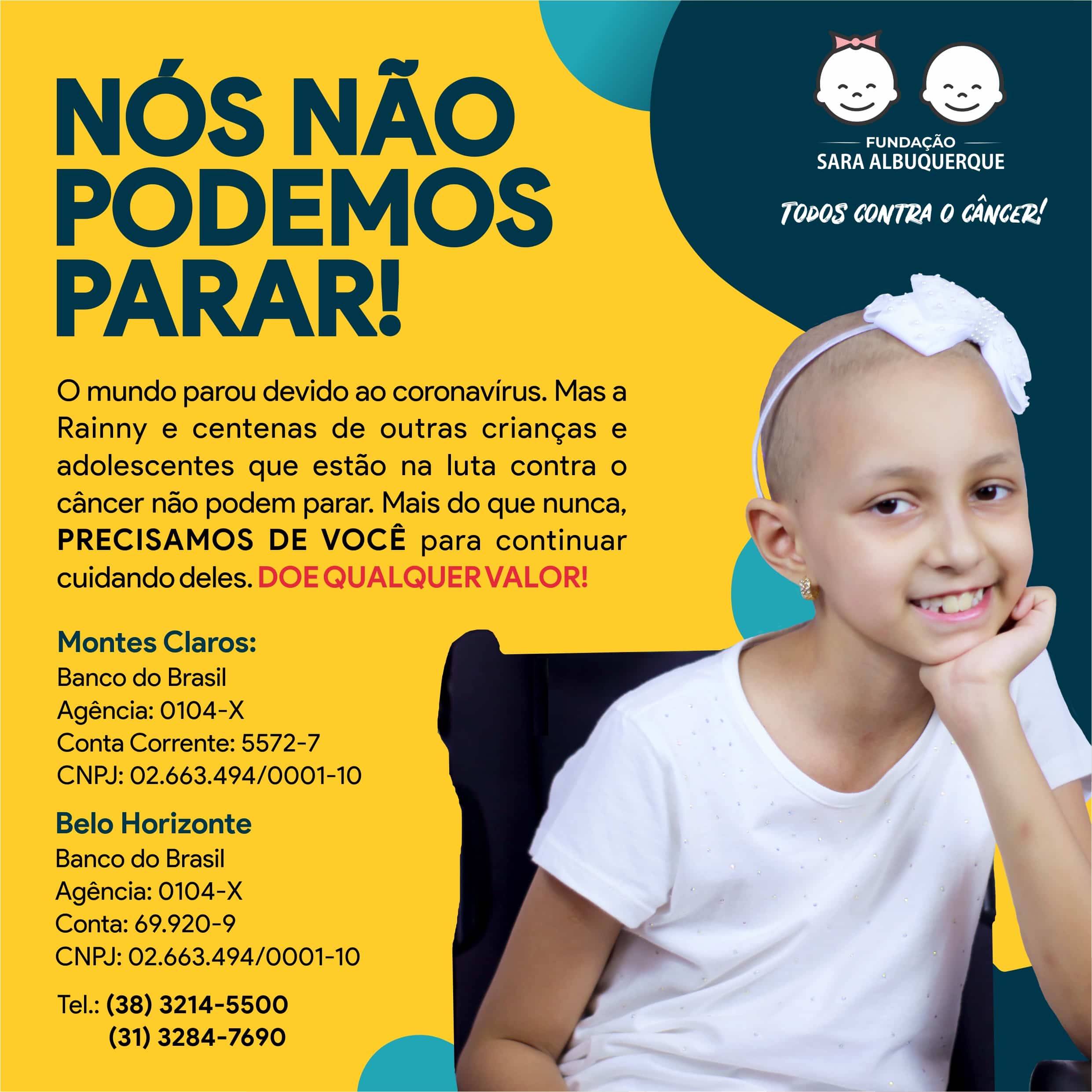 Norte de Minas - Fundação Sara lança campanha de doação: “Nós não podemos parar”