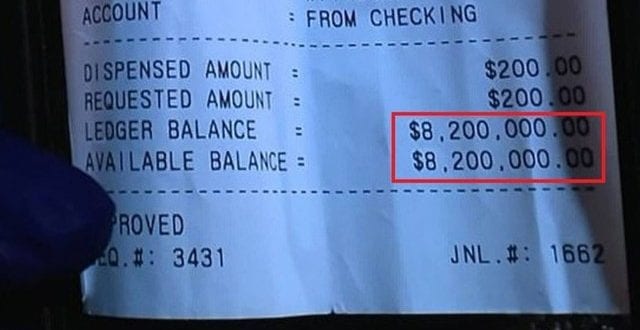 Americano vai sacar benefício social e descobre que tem R$ 43 milhões na conta