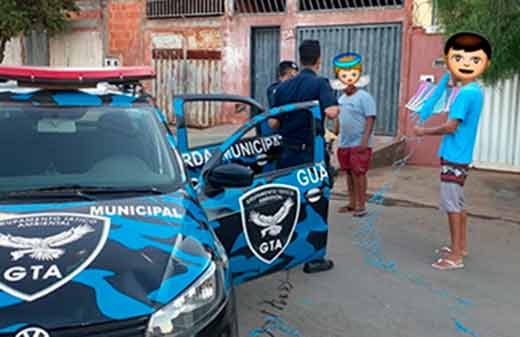 Montes Claros - Guarda Municipal de Montes Claros apreendeu em diversos pontos da cidade, menores utilizando linha Chilena e Cerol