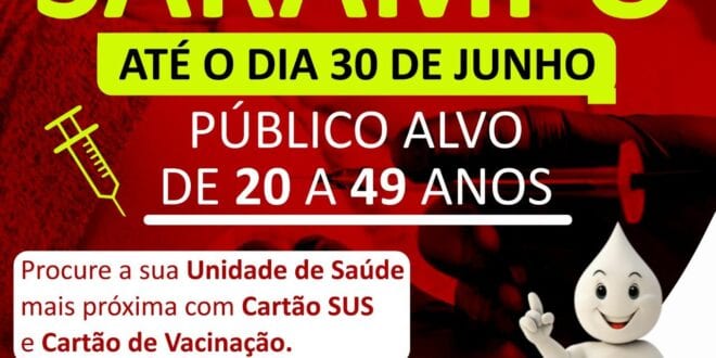 Montes Claros - A cidade de Montes Claros oferece diversos pontos de vacinação contra o Sarampo