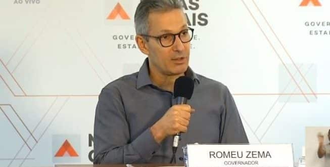 Zema também afirmou que encaminhará, nos próximos dias, lei para a Reforma da Previdência do funcionalismo público