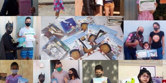 Montes Claros - Trilha da Leitura entrega kits de livros aos vencedores do concurso
