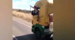 Vídeo Flagrante: caminhoneiro Superman